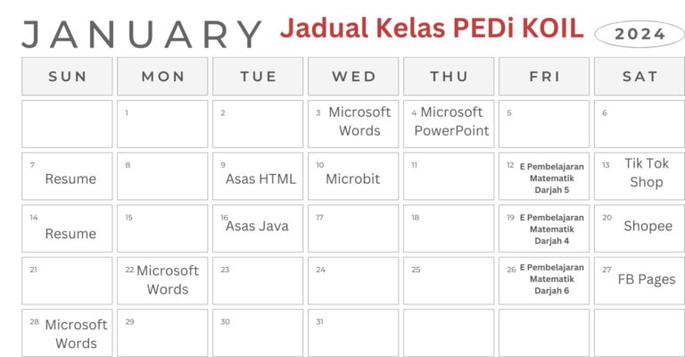 Jadual-januari-koil-2024